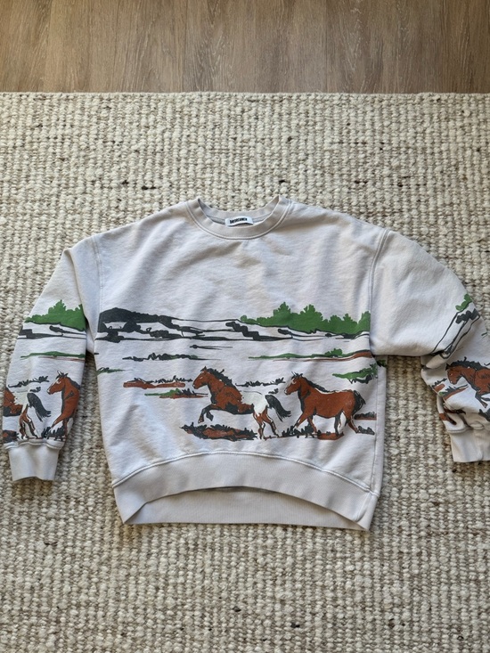 Daydreamer Running Horses Oversized Crewneck – Size Medium - Picture 4 of 6